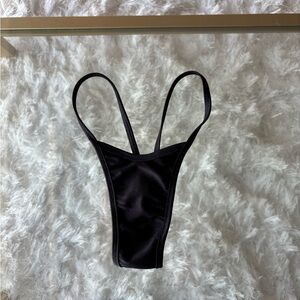 Pleaser Y thong black one size